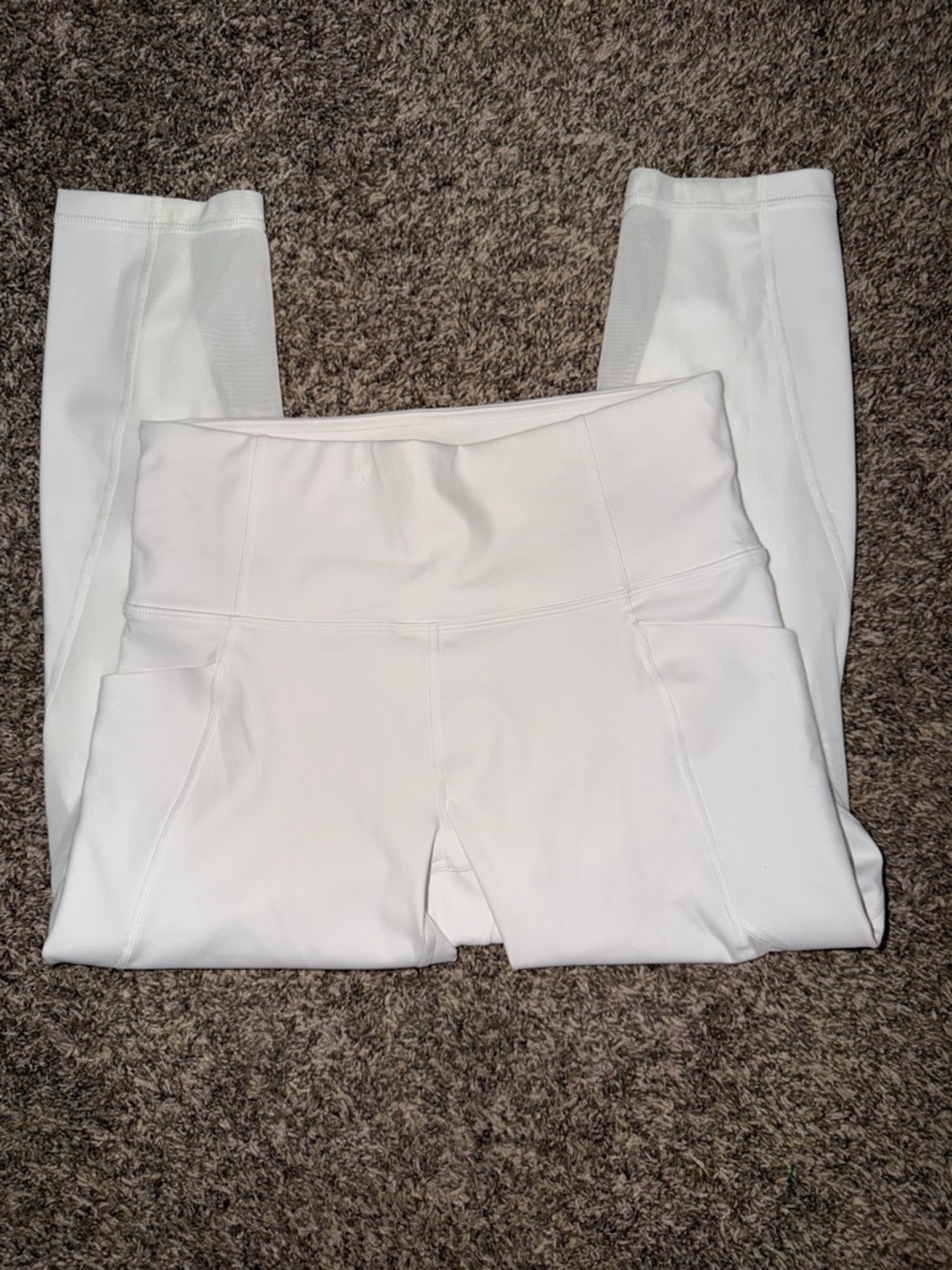 Athleta White High-Waist Pocket Leggings